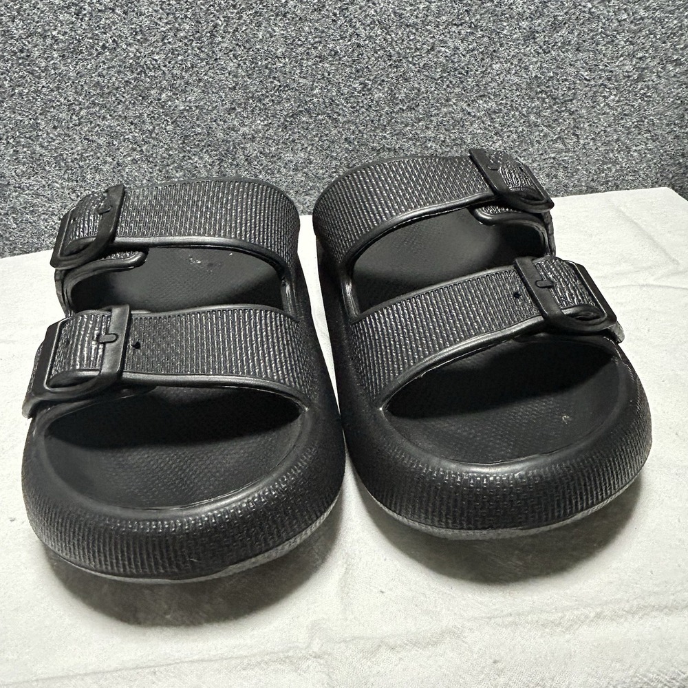 Pillow Cloud Double Buckle Adjustable Slides - EVA Flat Sandals- Women's Size 9 - Picture 5 of 8